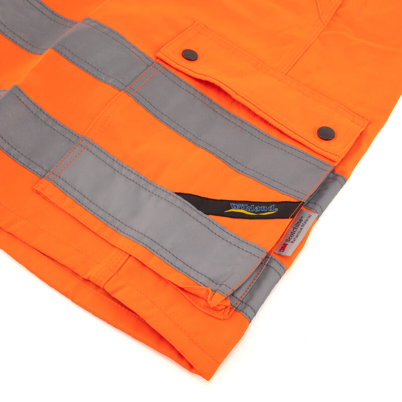Wikland Orange Hi-Vis Shorts | Unissued, , large image number 3